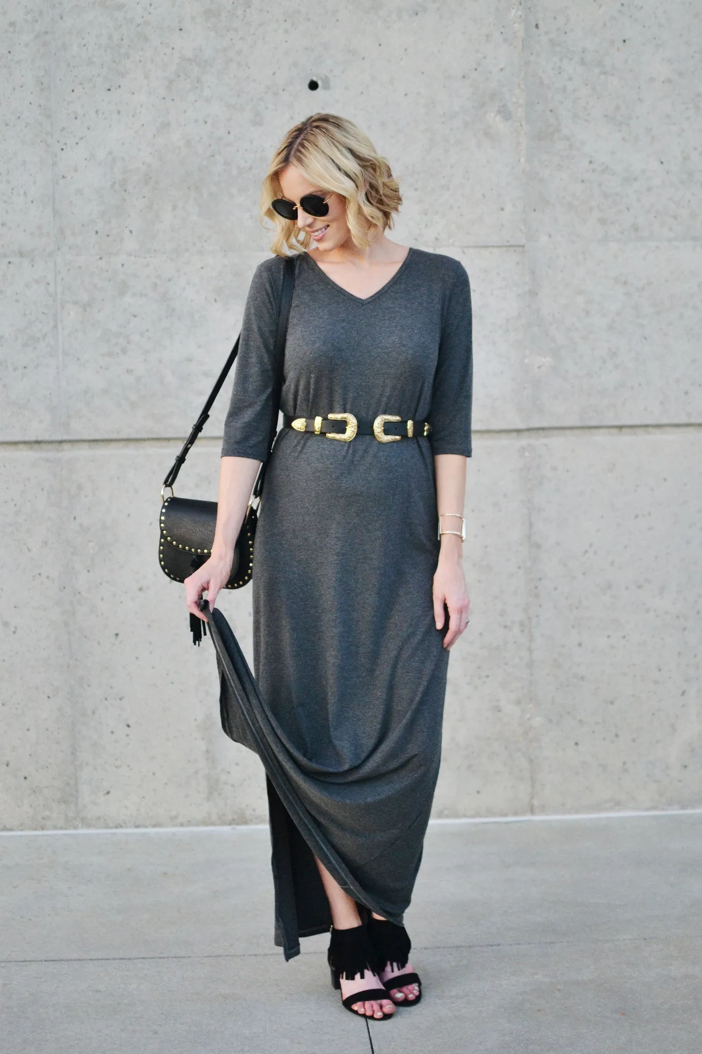 your Favorite Mid-Sleeve Maxi Dress • UPF 50 