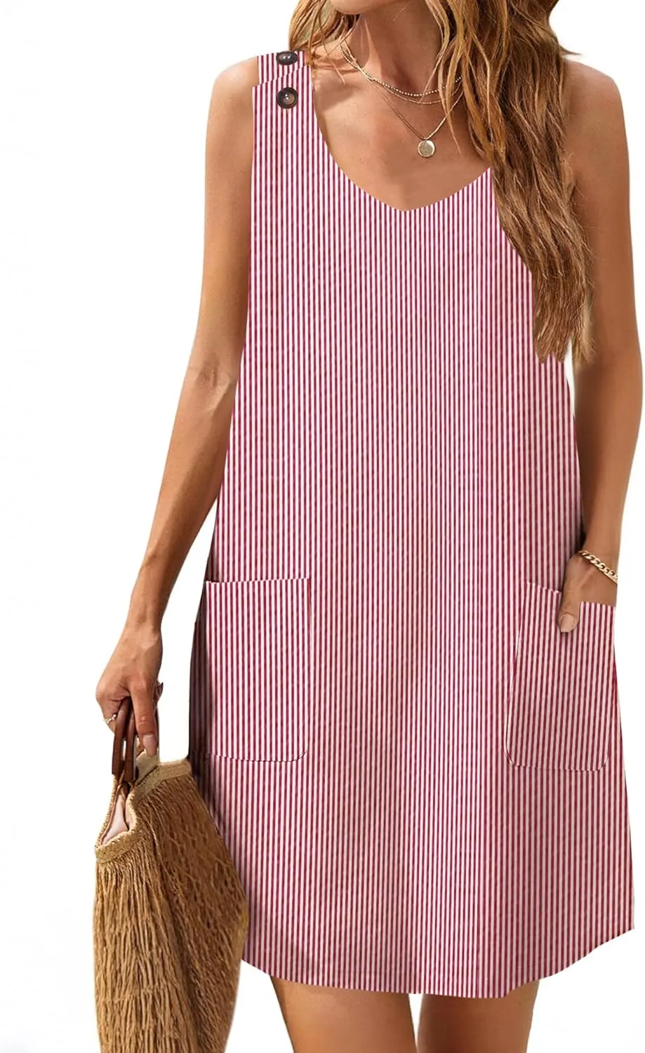 Zeagoo Summer Dress for Women Sleeveless Tank Dress