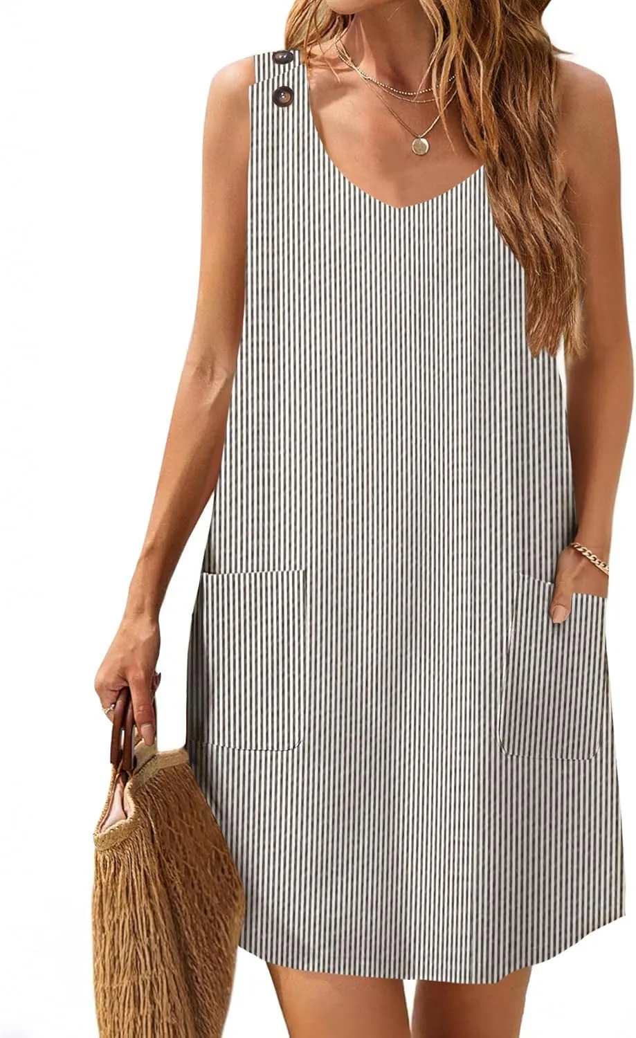 Zeagoo Summer Dress for Women Sleeveless Tank Dress
