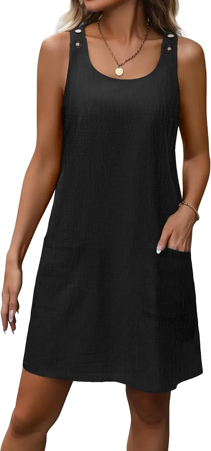 Zeagoo Summer Dress for Women Sleeveless Tank Dress