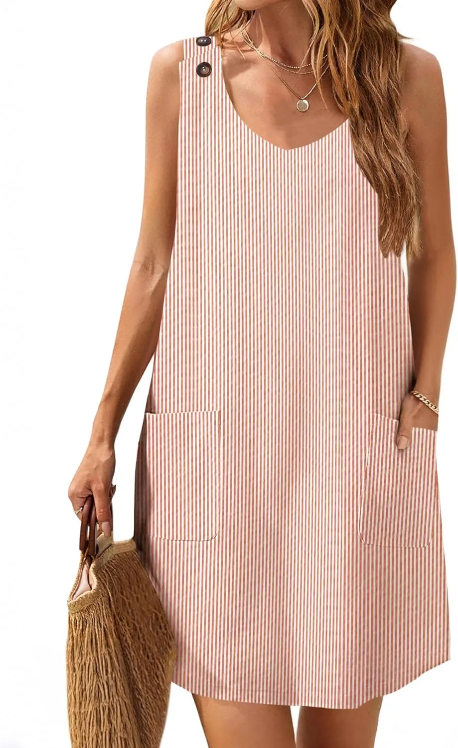 Zeagoo Summer Dress for Women Sleeveless Tank Dress
