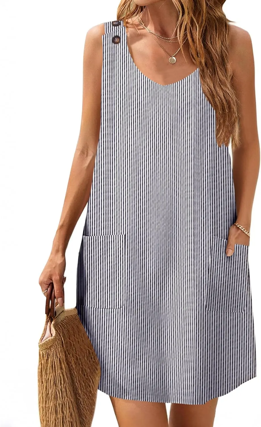 Zeagoo Summer Dress for Women Sleeveless Tank Dress